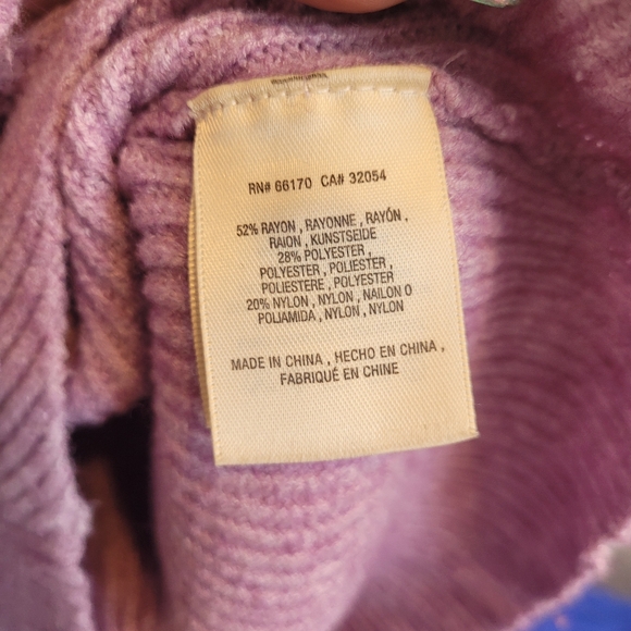 Moth by Anthropology Lilac Knit Tie Front Scoop Neck Sweater Women's X-Small - Picture 6 of 7